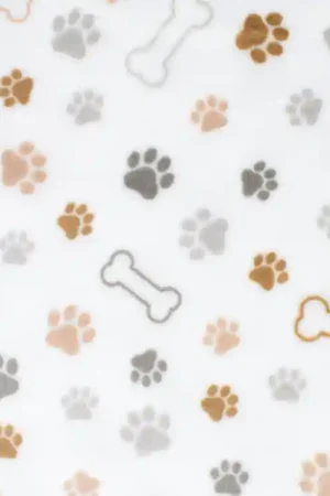 Wellnessfleece dogs, wit Express Levering