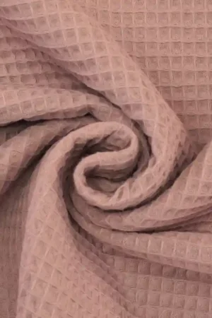Wafeldoek, oudroze Fabrieksprijs