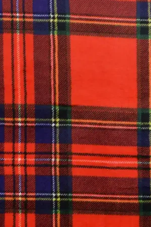 Wellnessfleece geruit, rood Gereduceerde Prijs