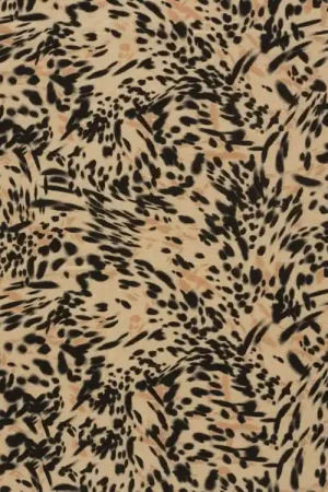 Aanbieding Viscose jersey Animal Skin, beige
