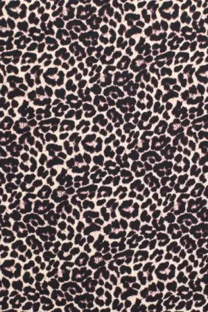 Aanbieding Viscose satijn Animal Print, beige