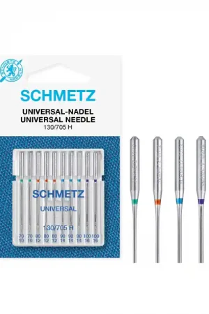 10 x Schmetz Naalden voor naaimachines 130/705 H 70-100 Universal Snelle Levering