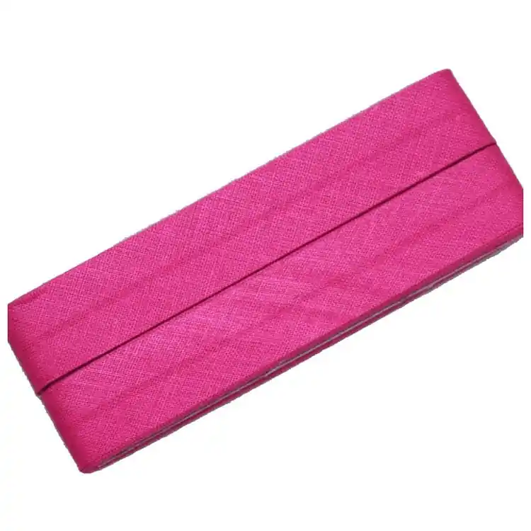 5 m Katoenen biaisband, fuchsia (786) Lage Kosten