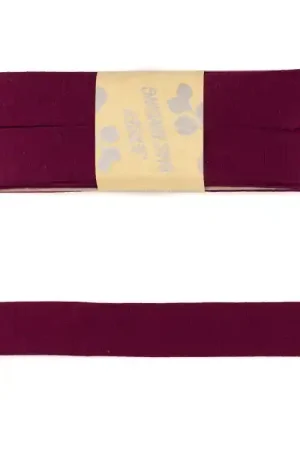 Voordeelprijs Viscose jersey - biaisband 3m, bordeauxrood