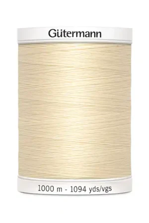 Weekendaanbieding Gütermann garen 1000 m (414) crèmekleurig
