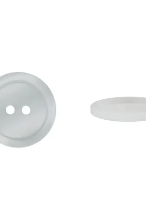Aanbieding 2-hole button basic, wit, 18mm