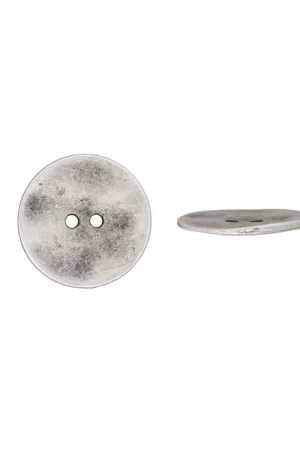 2-Gat-Knop, 12 mm, zilver Snelle Levering