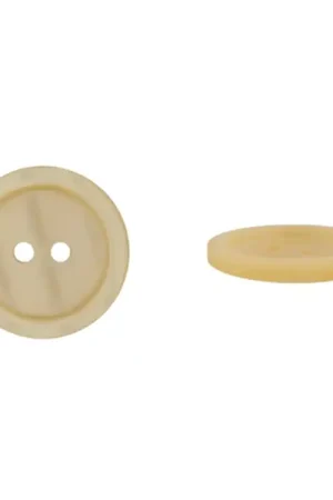 2-hole button basic, lichtbeige, 18mm Aanbieding