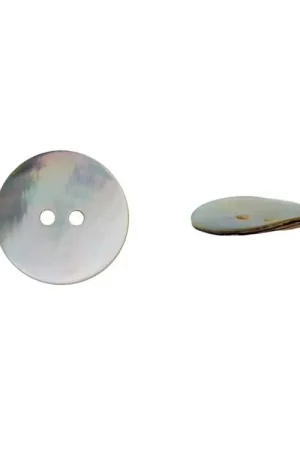 2-Gat Nacreknopf, 25 mm/Stck. Korting