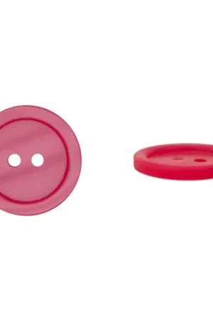 2-hole button basic, fuchsia, 20mm Dagaanbieding