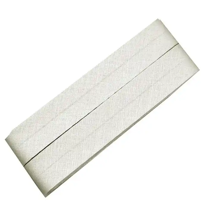 5 m Katoenen biaisband, natuur (089) Koopje