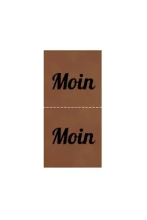 Vouwlabel van imitatieleer Moin Beperkt Aanbod