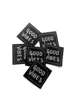 XL Patch Good Vibes, zwart Premium
