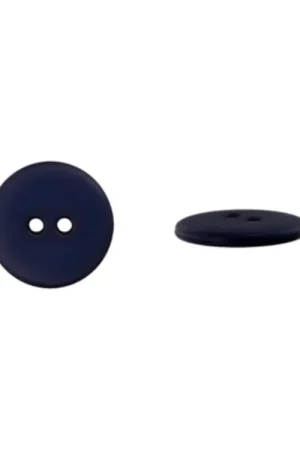2-Gat-Knop Standard donkerblauw, 25 mm /Stck. Beperkte Voorraad