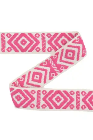 Voordeelprijs Tassenband Boho 40 mm, lichfuchsia