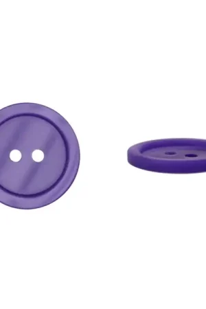 2-hole button basic, paars, 18mm Betrouwbaar
