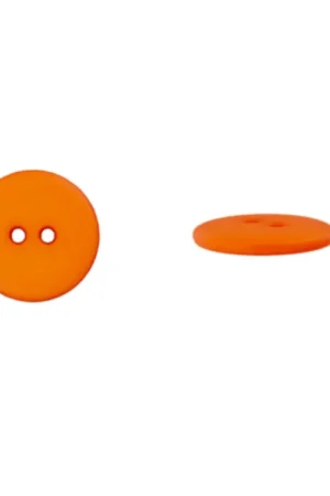 2-Gat-Knop Standard oranje, 15 mm /Stck. Meest Verkocht