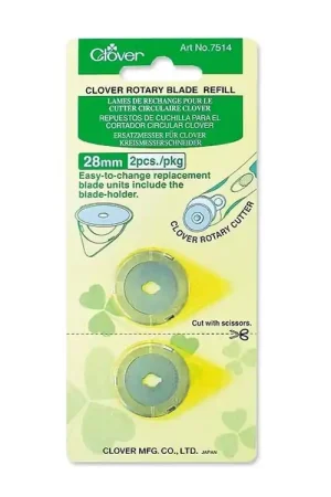 Aanbieding Clover rolmes vervangingsmesje 28 mm / 2 st