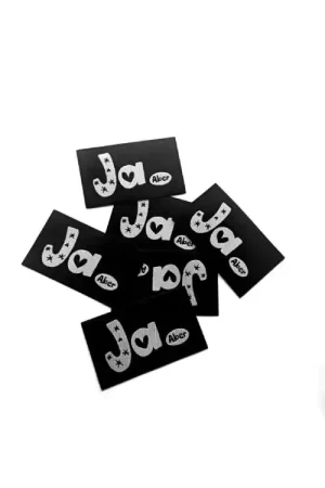 XL Patch Ja Aber, zwart Fabrieksprijs