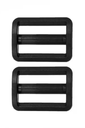 2 schuifgespen 40 mm, zwart Must-Have