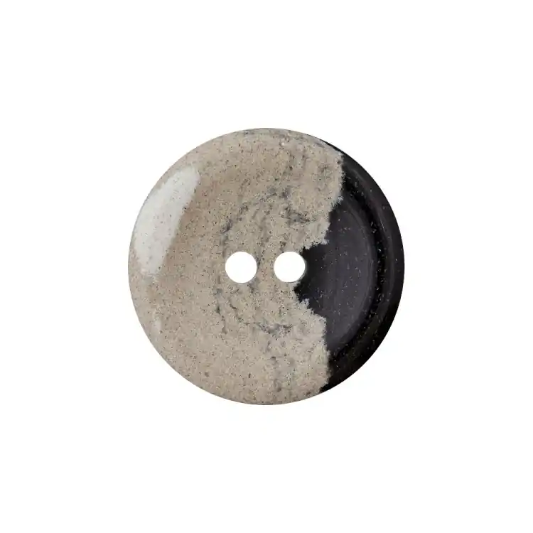 2-hole button Hemp-Polyester button recycelt 20 mm, veelkleurig-marbled Betrouwbaar