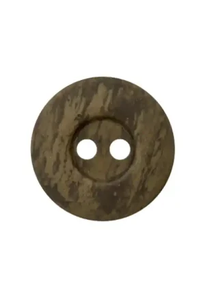 2-hole button gemêleerd 18 mm, bruin (0036) Tijdelijk Beschikbaar