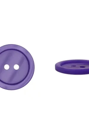 2-hole button basic, paars, 20mm Hoge Kwaliteit