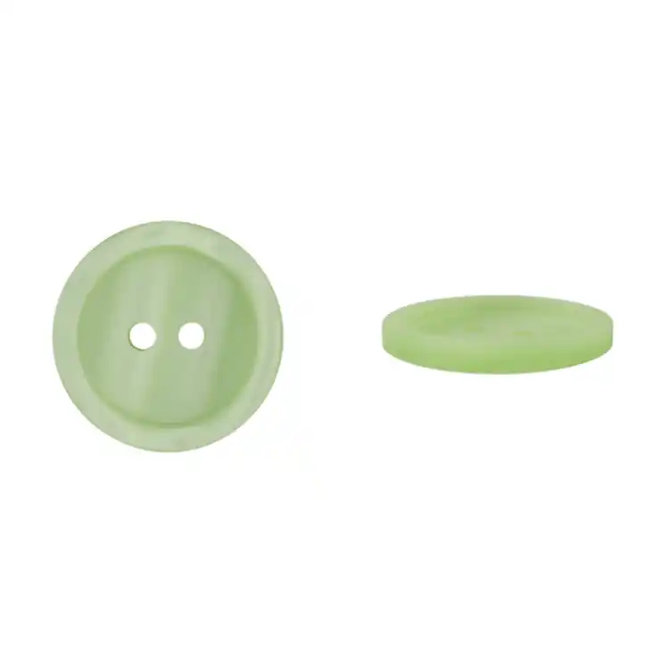 2-hole button basic, lichtgroen, 20mm Uitverkoop