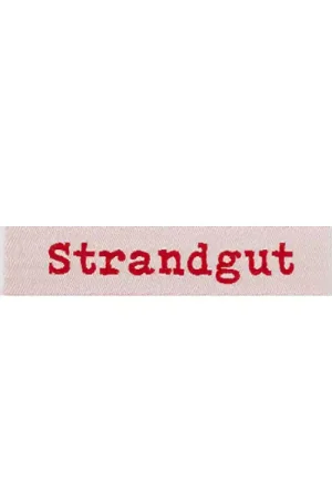 Aanbieding Geweven label Strandgut, rood