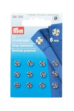 Aannaaidrukknopen MS zilverkleurig 6 mm Koopje