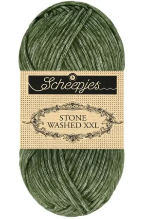 Scheepjes Stone Washed XXL – 891 Chlorite Green – Super Chunky Katoen-mix Garen Goedkoop
