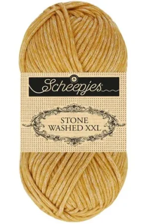 Scheepjes Stone Washed XXL – 849 Yellow Jasper – Super Chunky Katoen-mix Garen Must-Have