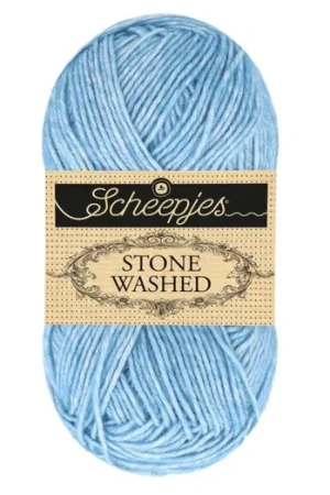 Veilige Betaling Scheepjes Stone Washed - 845 Royal Azurite - Katoen-mix Garen
