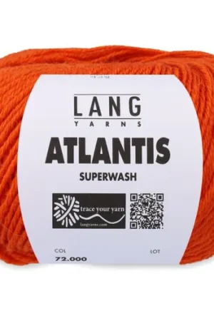 Beperkte Voorraad Lang Yarns Atlantis - 59 oranje - Wol/Acryl-Mix Garen