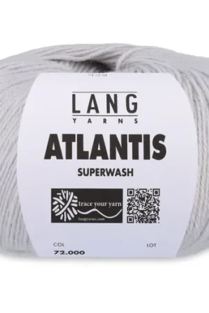 Beperkte Voorraad Lang Yarns Atlantis - 23 parelgrijs - Wol/Acryl-Mix Garen