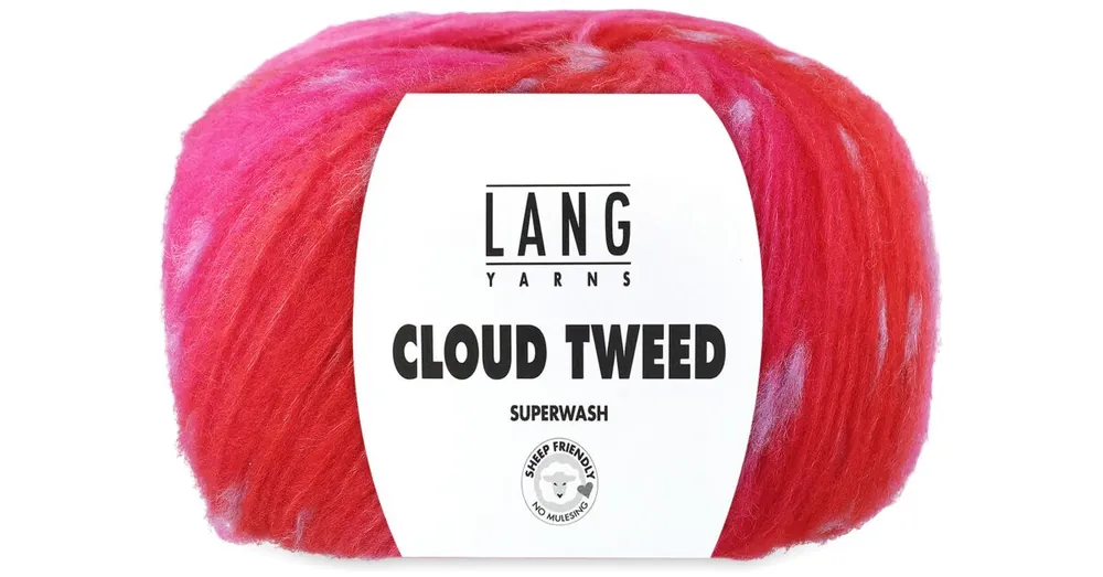 Actieprijs Lang Yarns Cloud Tweed - 02 Pioenroos - Merinowol Garen