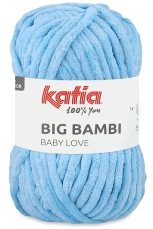 Voordeelprijs Katia Big Bambi - 106 lichtblauw - XXL Chenille Garen