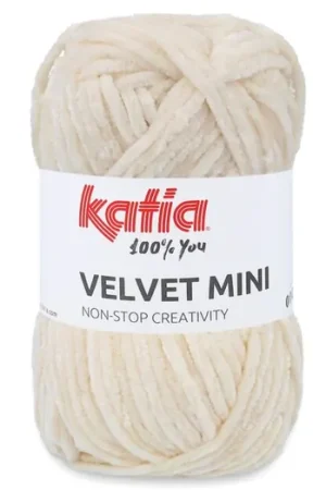Voordeelprijs Katia Velvet Mini - 200 Ecru - Chenille Garen