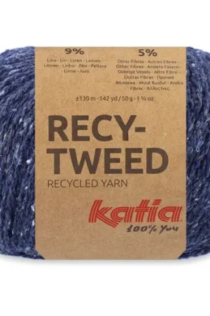 Voordeelprijs Katia Recy-Tweed - 87 Nachtblauw - Gerecycled Tweedgaren