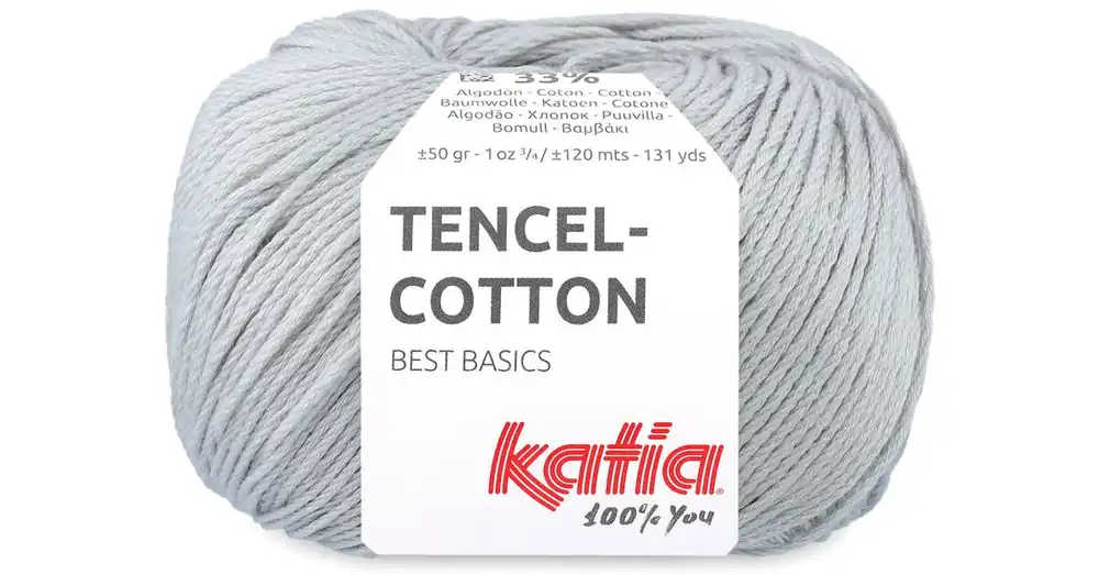 Voordeelprijs Katia Tencel-Cotton - 08 parelgrijs - Lyocell/Katoen Garen