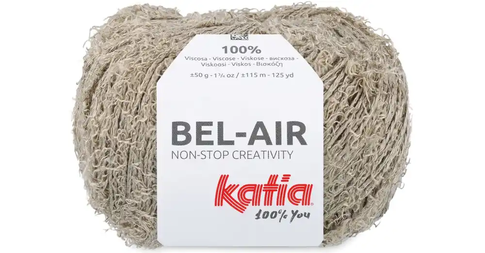Voordeelprijs Katia Bel-Air - 52 beige - Viscose Fantasiegaren