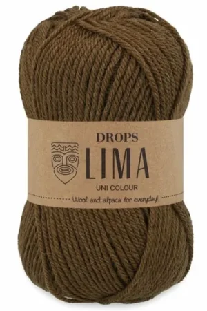 Weekendaanbieding DROPS Lima Uni Colour - 9026 kastanje - Wol Garen