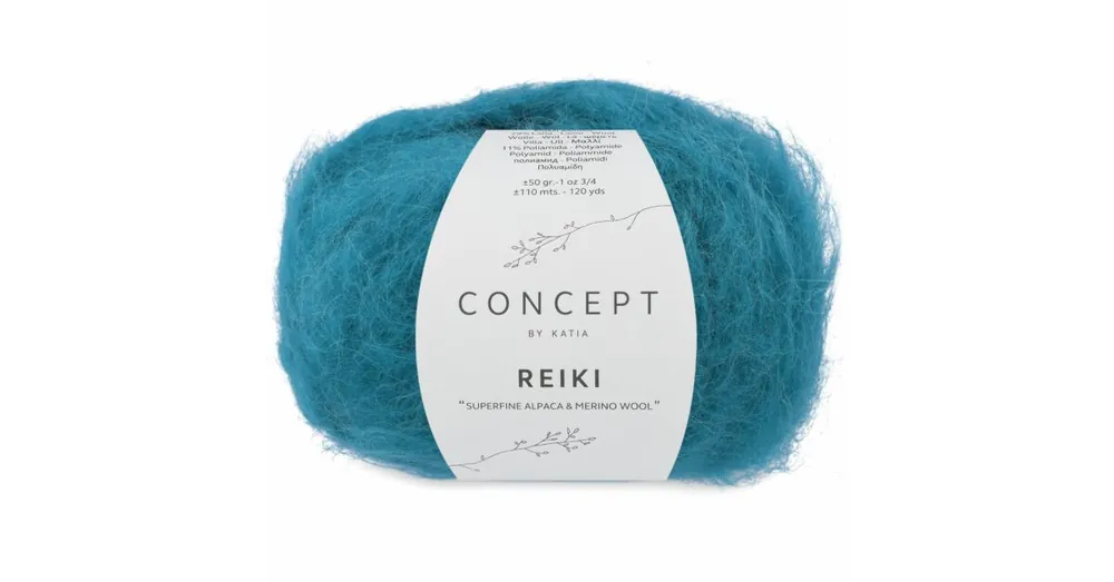 Actieprijs Katia Concept Reiki - 110 groenblauw - Alpaca Garen