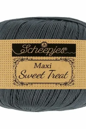 Veilige Betaling Scheepjes Maxi Sweet Treat - 393 charcoal - Gemerceriseerd Katoen