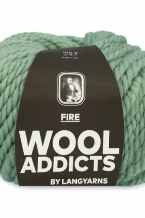 WoolAddicts Fire - 92 sage groen - Merinowol Garen Aanbieding
