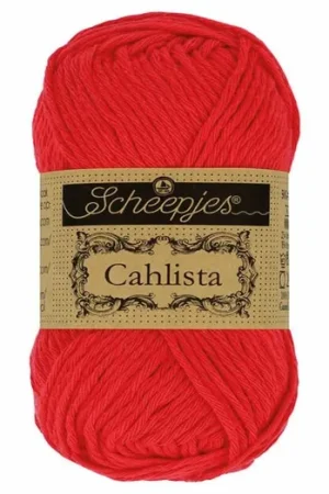 Voordeelprijs Scheepjes Cahlista - 115 hot red - Katoen Garen