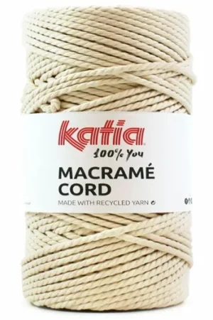 Weekendaanbieding Katia Macramé Cord - 100 ecru - Katoen Garen