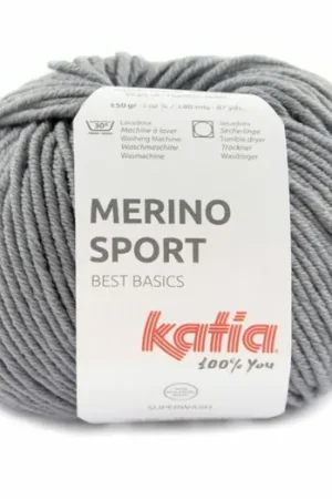 Weekendaanbieding Katia Concept Merino Sport - 63 medium grijs - Wol Garen