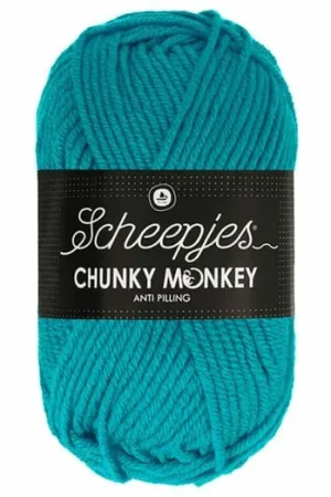 Weekendaanbieding Scheepjes Chunky Monkey - 2012 deep turquoise - Acryl Garen