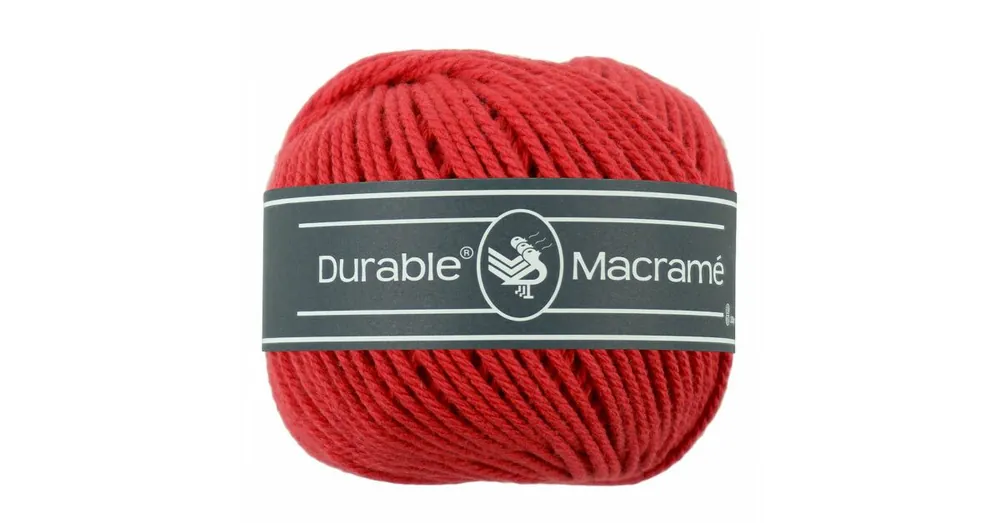 Actieprijs Durable Macramé - 316 red - Katoen Garen